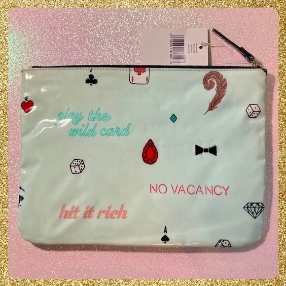 ♠️ RARE kate spade gia "daycation" cosmetic pouch/bag NWT & HTF - Picture 3 of 7